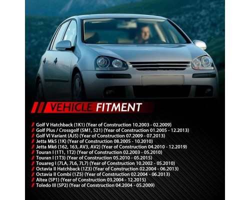 7-Контактний привід замку задніх правих дверей для Jetta,Golf