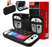 Чохол Orzly Carry Case дорожній чохол з кишенями для аксесуарів та ігор, сумісний з Nintendo Switch та новою консоллю Switch OLED (my-16018)