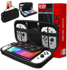 Чохол Orzly Carry Case дорожній чохол з кишенями для аксесуарів та ігор, сумісний з Nintendo Switch та новою консоллю Switch OLED (my-16018)