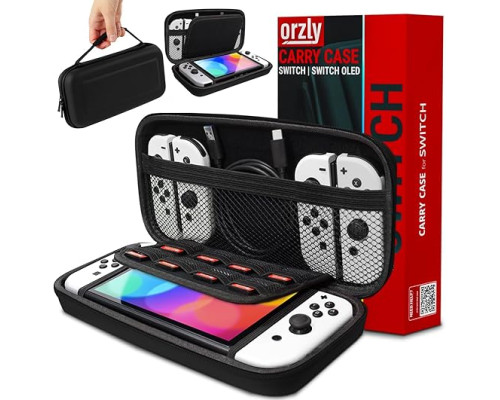 Чохол Orzly Carry Case дорожній чохол з кишенями для аксесуарів та ігор, сумісний з Nintendo Switch та новою консоллю Switch OLED (my-16018)