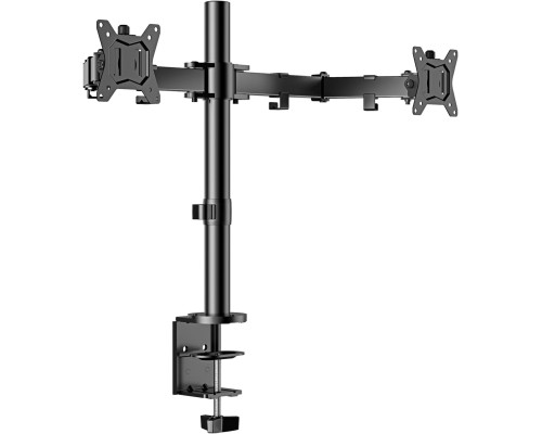 Настільне кріплення ErGear Dual Monitor Stand EGCM1 для монітора, для 2 екранів розміром до 32 дюймів, чорний (my-13127)