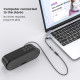 Адаптер MOSWAG USB аудіоадаптер для зовнішньої звукової карти з 3,5-мм стереоконвертером Aux, чорний (my-16072)