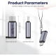 Адаптер Seminer Type-C Female на Micro USB Male підтримує синхронізацію даних, сумісний із Samsung Galaxy S8/S8+ (2 шт.) (my-16074)