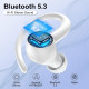Бездротові Bluetooth навушники Csasan V90 білий (my-8113)
