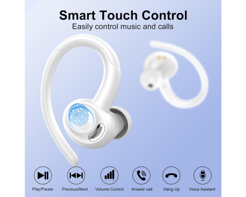 Бездротові Bluetooth навушники Csasan V90 білий (my-8113)