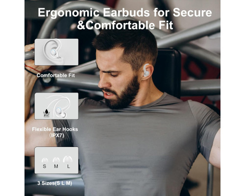 Бездротові Bluetooth навушники Csasan V90 білий (my-8113)