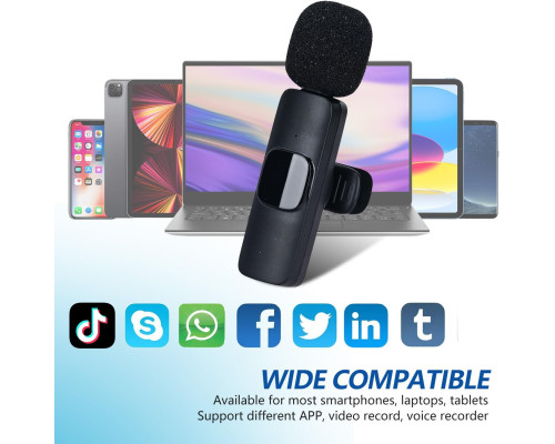 Бездротовий петличний мікрофон TOWEAR USB-C 2шт (my-8132)