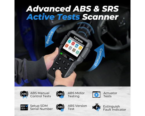 Діагностичний інструмент до автомобіля TOPDON AL600 зчитувач кодів ABS SRS (my-8014)