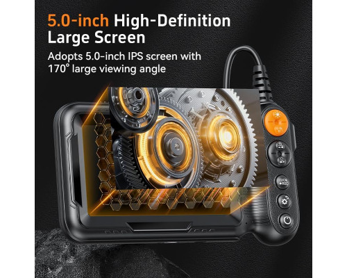 Ендоскоп Daxiongmao G50 з підсвічуванням, роздільною здатністю 1080p, в чорному кольорі (my-19031)