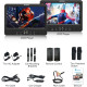 Портативний 10,5-дюймовий DVD-плеєр WONNIE SMJ1011 із двома екранами 1280x800, чорний (my-19020)