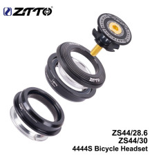 Рульова колонка ZTTO 4444S ZS44/28.6 ZS44/30 для прямого штока вилки та прямої склянки, чорний (my-16079)