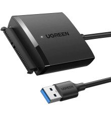 Кабель адаптер UGREEN SATA-USB 3.0 адаптер жорсткого диска SATA I/II/III, чорний (my-16042)