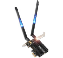 Wi-Fi-карта Ubit WiFi 6 AX3000E PCIE Max 2974 Мбіт/с, тридіапазонна (my-19004)