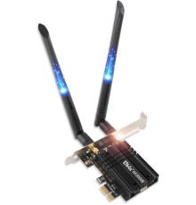 Wi-Fi-карта Ubit WiFi 6 AX3000E PCIE Max 2974 Мбіт/с, тридіапазонна (my-19004)