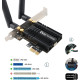 Wi-Fi-карта Ubit WiFi 6 AX3000E PCIE Max 2974 Мбіт/с, тридіапазонна (my-19004)