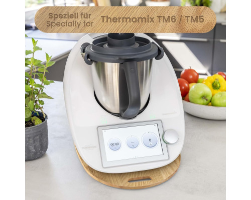 Ковзаюча, роликова дошка Siegvoll, що легко рухається, аксесуари для Thermomix TM6 TM5, дуб (my-13150)