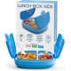 Дитячий Lunch Box Umami KidsBlue зі столовими приладами, 3 відділення, ідеальний розмір порцій для дітей віком від 4 до 12 років, синій (my-13109)