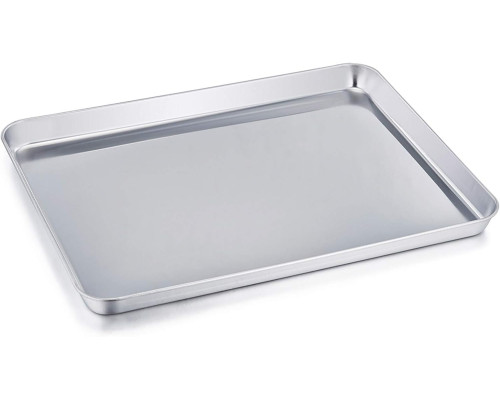Деко для тостеру TeamFar, нержавіюча сталь, посуд для духовки, 16" x 12" x 1", нетоксичний та корисний для здоров'я (my-16119)