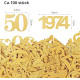 Прикраса на 50-річчя GoldRock Confetti 3,4-4,6 см, упаковка 100 шт., Золотий (my-13074)