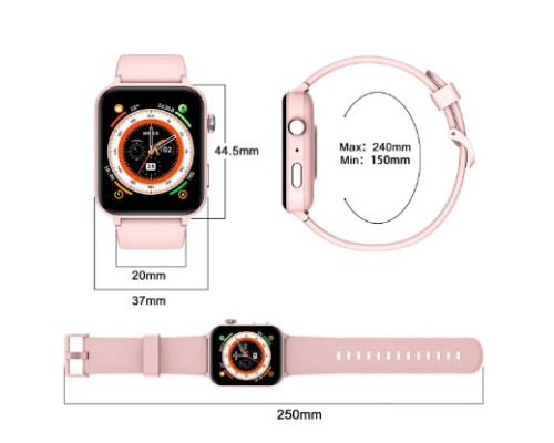 Смарт-годинник Blackview R30 Pro Pink (my-8064)
