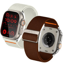 Змінний ремінець Chinber з еластину Solo Loop для iWatch Series Ultra 8 7 6 5 4 SE 2 упаковки, Розмір: 38mm 40mm 41mm (my-13169)