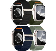 Змінний ремінець Chinber Solo Loop 4 упаковки, сумісних з Apple Watch 45 мм, 44 мм, 42 мм, 49 мм, 41 мм, 40 мм, 38 мм, для чоловіків та жінок (my-13168)