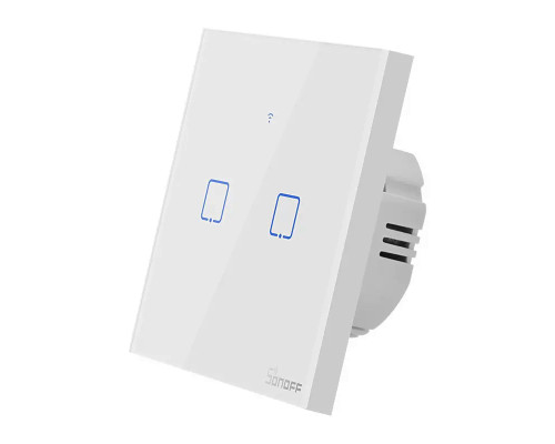 Розумний сенсорний Wi-Fi перемикач Sonoff T2EU2C-TX (my-6141)
