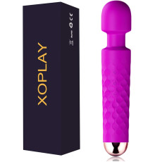 Бездротовий терапевтичний масажер XOPLAY для тіла з 25 режимами фіолетовий (my-6093)