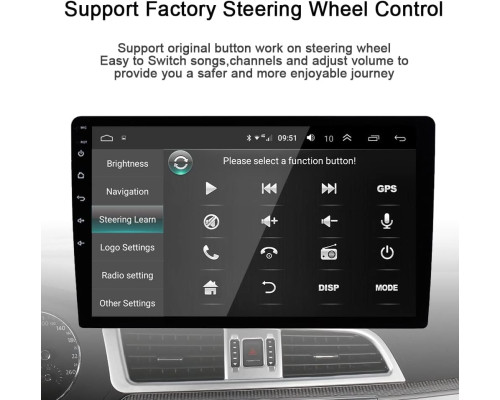 Автомобільна магнітола GOJOHO CarNav Fiat 500 Radio з GPS/CarPlay 7 дюймів (my-19126)