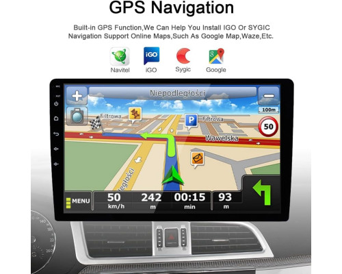 Автомобільна магнітола GOJOHO CarNav Fiat 500 Radio з GPS/CarPlay 7 дюймів (my-19126)
