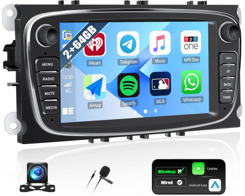 Автомобільна магнітола SIXTOP SH1AM25TOP 2G+64G Android 13 для Ford Focus 7 дюймів (my-19116)