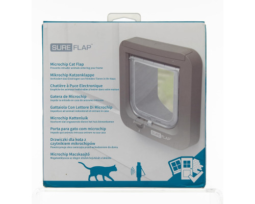 Дверцята для кішок SureFlap SUR001BR з мікрочіпом, RFID-мітки на нашийнику, коричневий (my-19108)