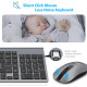 Комплект бездротової клавіатури та миші LeadsaiL, сірий (my-19136)