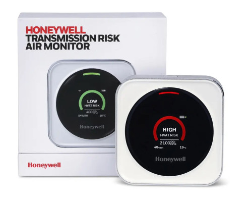 Монітор якості повітря Honeywell HTRAM-V1-W Аналізатор ризику передачі вірусів у повітря (my-19063)