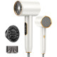 Професійний фен BAMBOO QUEEN Q8 з іонізацією 2400 Вт, сріблястий (my-19085)