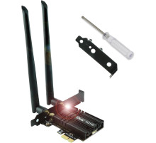 Мережа карта Ubit AX210S PCIe WiFi 6E Макс. швидкість 5374 Мбіт/с (my-19099)