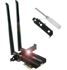 Мережа карта Ubit AX210S PCIe WiFi 6E Макс. швидкість 5374 Мбіт/с (my-19099)