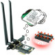 Мережа карта Ubit AX210S PCIe WiFi 6E Макс. швидкість 5374 Мбіт/с (my-19099)