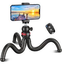 Штатив CIRYCASE 30Q для телефону з бездротовим пультом керування, що обертається на 360°, коричневий (my-19145)