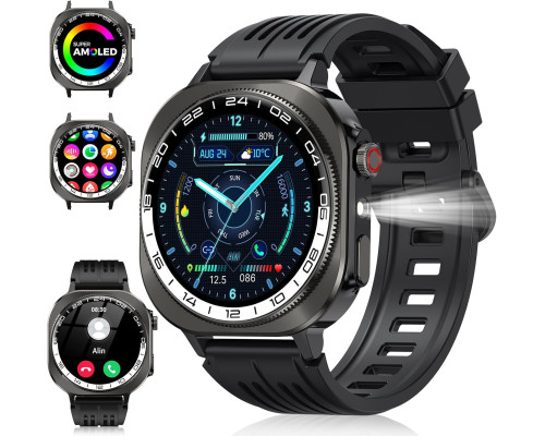 Смарт-годинник Soudorv Y10, AMOLED 3D 1,43 дюйми (my-19060)