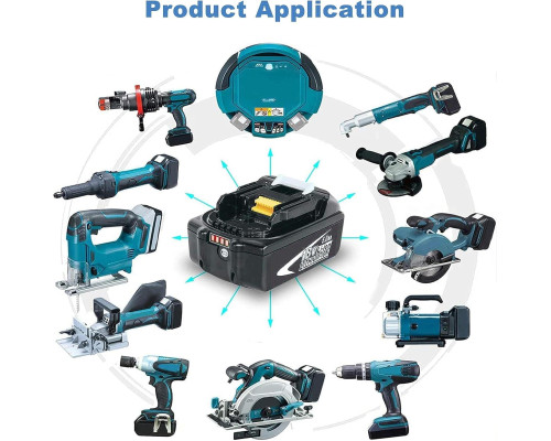 Змінний акумулятор Goodexo для Makita 18 Ст, чорний (my-19121)