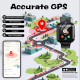 Розумний годинник JUBUNRER Noir, з GPS та функцією SOS-дзвінків, чорний (my-19062)
