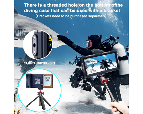 Чохол водонепроникний MKERED QSK2-NW-L-LC для телефону 7,0 дюймів, синій з помаранчевим (my-19105)