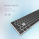 Bluetooth-клавіатура B.FRIENDIT KB-K2-GARY, сріблясто-білий (my-20080)