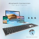 Bluetooth-клавіатура B.FRIENDIT KB-K2-GARY, сріблясто-білий (my-20080)