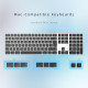 Bluetooth-клавіатура B.FRIENDIT KB-K2-GARY, сріблясто-білий (my-20080)