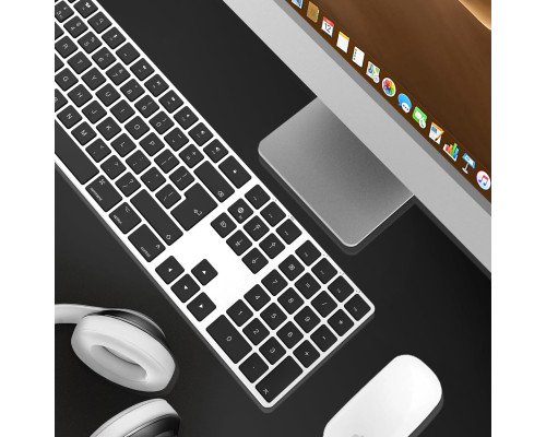 Bluetooth-клавіатура B.FRIENDIT KB-K2-GARY, сріблясто-білий (my-20080)