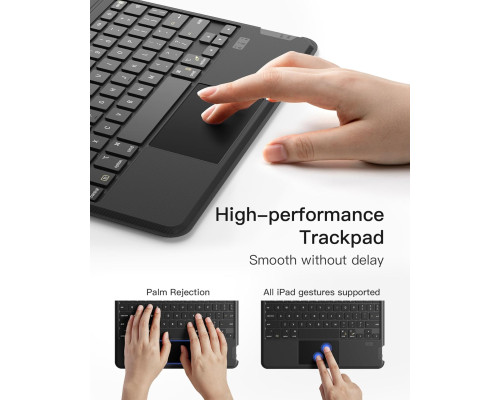 Чохол з клавіатурою Inateck KB04111-BLK для iPad Pro 11 дюймів (my-20100)