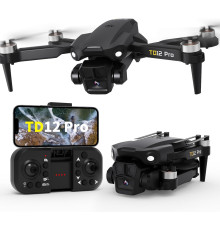 Дрон Toladrone TD12PRO з камерою 4K, безщітковий двигун, 3 режими швидкості, чорний (my-20039)