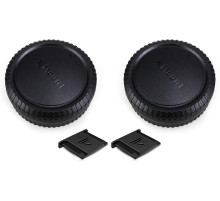 Комплект PROfezzion CapK4 з 2 кришок корпусу X-Mount та задніх кришок об'єктива для Fujifilm, чорний (my-20180)